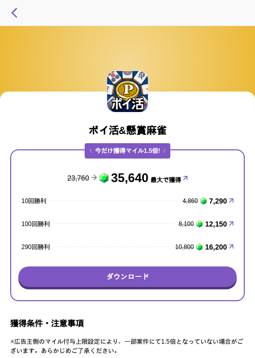 ポイ活&懸賞麻雀の過去最高画像（トリマ （ミッションA）・2026年5月4日）