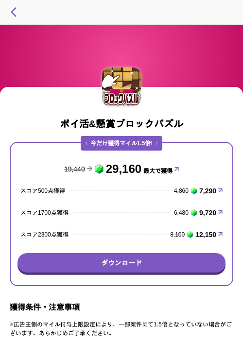 ポイ活&懸賞ブロックパズルの過去最高画像（トリマ （ミッションA）・2026年5月4日）