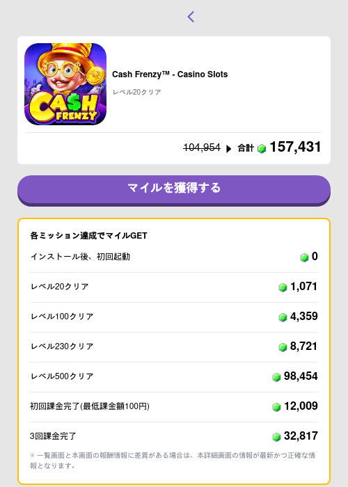 Cash Frenzy™ - Casino Slotsの掲載記録画像(トリマ (ミッションB)・2026年5月4日)