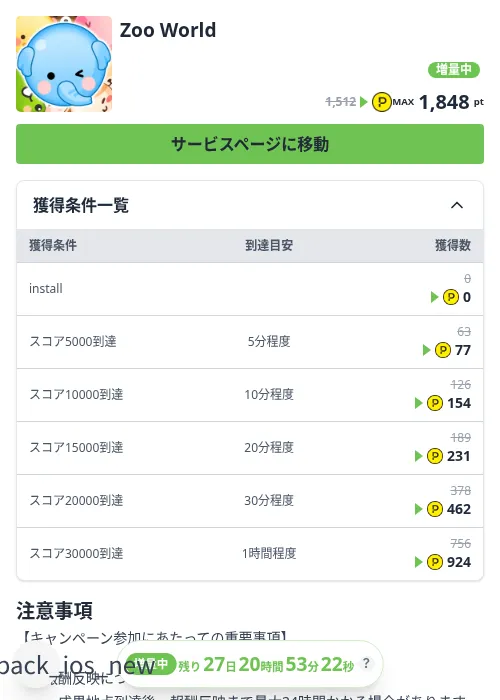 Zoo Worldの掲載記録画像（ハピタス（Zucks）・2026年10月3日）