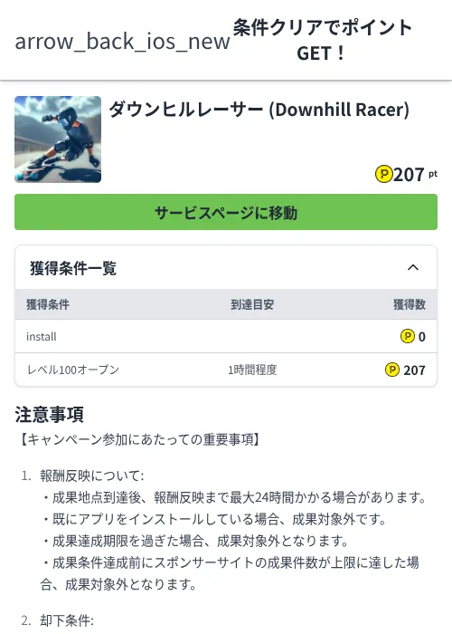 ダウンヒルレーサー (Downhill Racer)の過去最高画像（ハピタス（Zucks）・2026年6月5日）