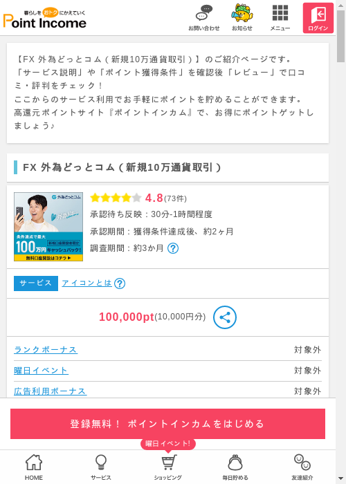外為どっとコムの過去最高画像（ポイントインカム・2026年3月8日）