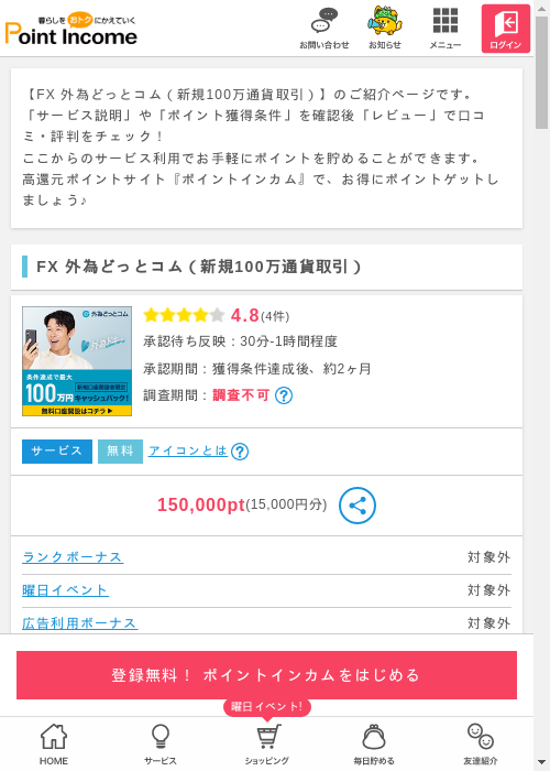 外為どっとコムの過去最高画像（ポイントインカム・2026年3月8日）