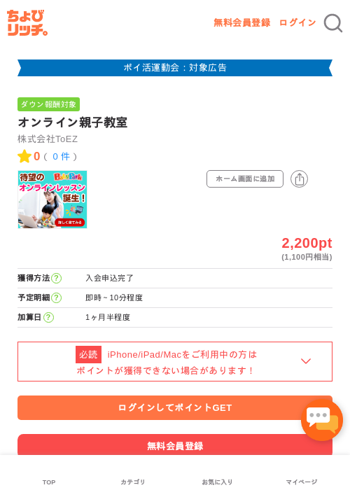 オンライン親子教室の過去最高画像（ちょびリッチ・2026年4月30日）
