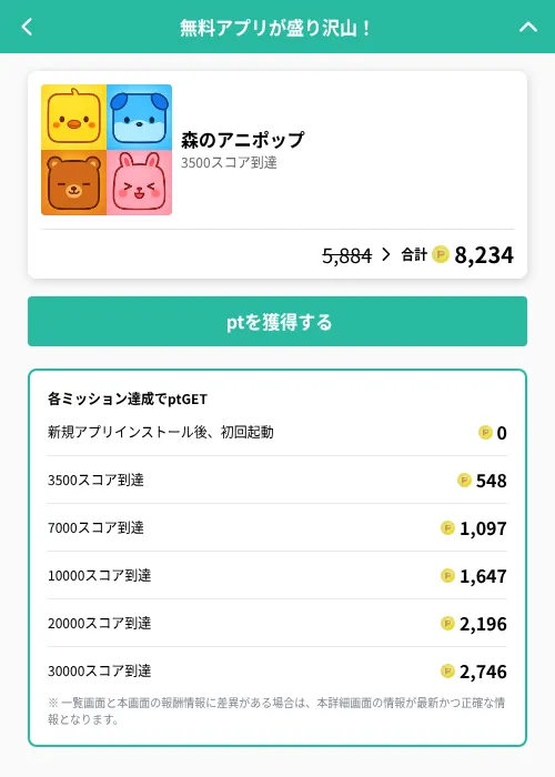 森のアニポップの掲載記録画像(げん玉(GF Rewards)・2026年6月20日)