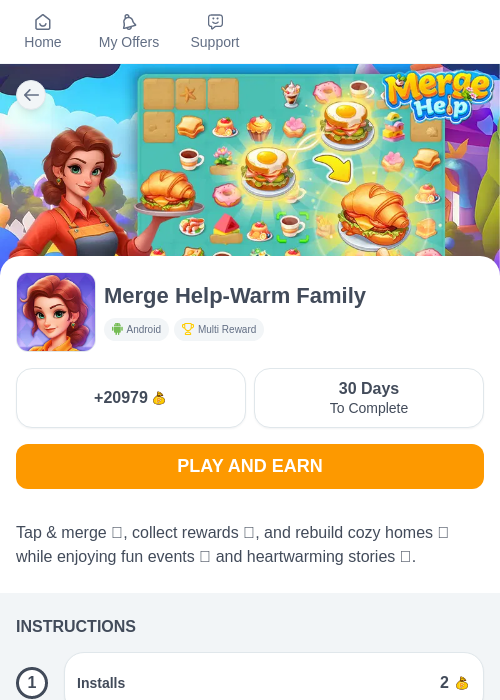 Merge Help-Warm Familyの過去最高画像（ちょびリッチ（myChips）・2026年5月19日）