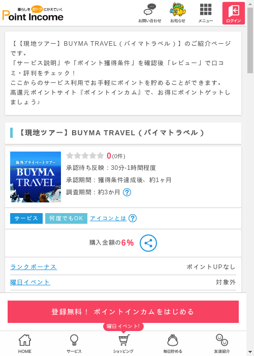 BUYMAの過去最高画像（ポイントインカム・2026年3月8日）