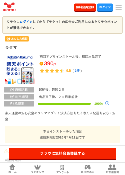 リッラクマの過去最高画像（ワラウ・2026年4月6日）