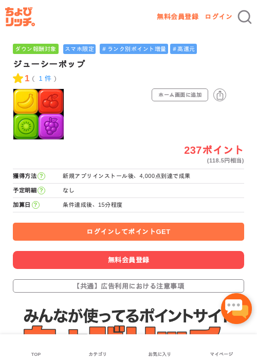 ジューシーポップの過去最高画像（ちょびリッチ・2026年5月3日）