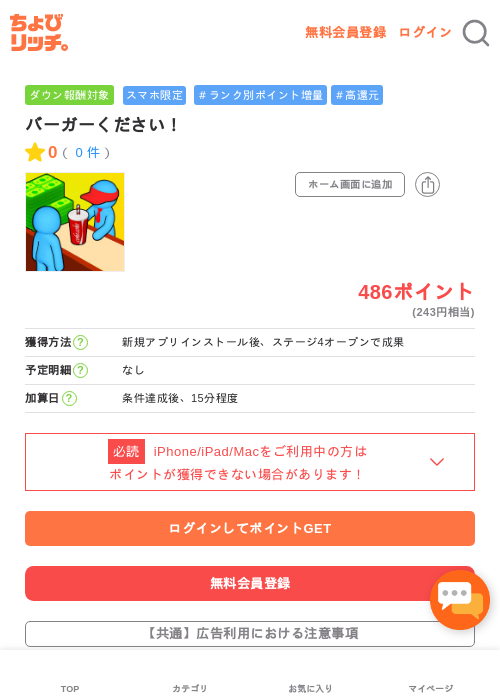 バーガーください！の過去最高画像（ちょびリッチ・2026年5月3日）