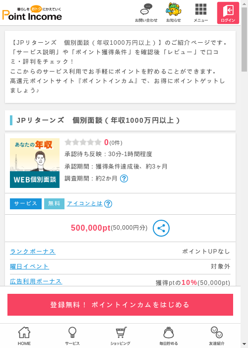 JPリターンの過去最高画像（ポイントインカム・2026年3月9日）