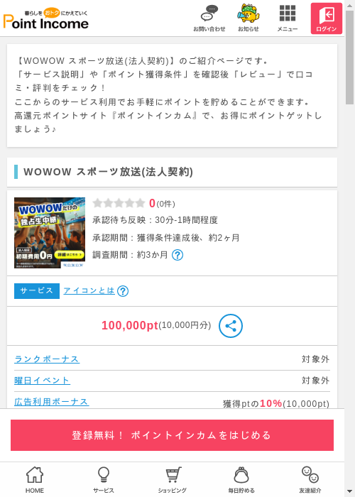 法人の過去最高画像（ポイントインカム・2026年3月10日）