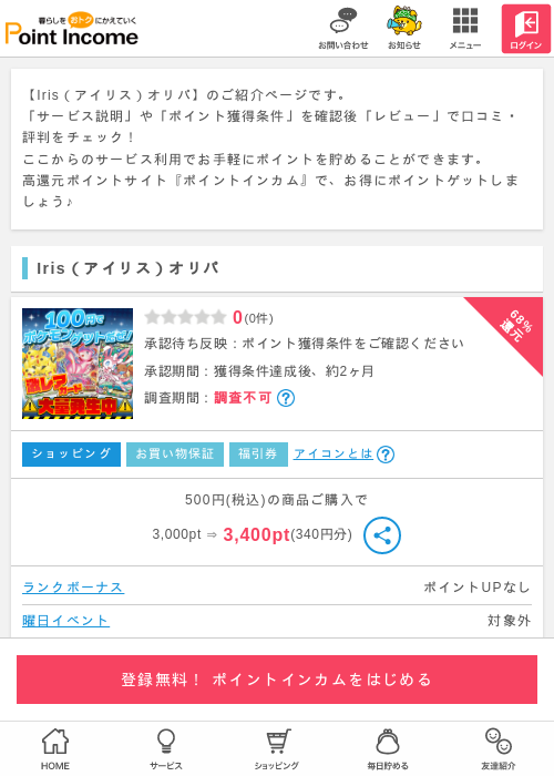 アイリスの過去最高画像（ポイントインカム・2026年4月27日）