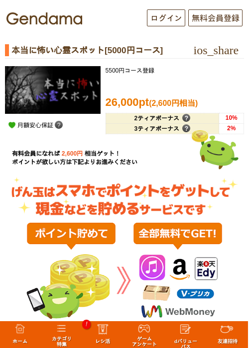 本当に怖い心霊スポット[5000円コース]の掲載記録画像（げん玉・2026年5月7日）