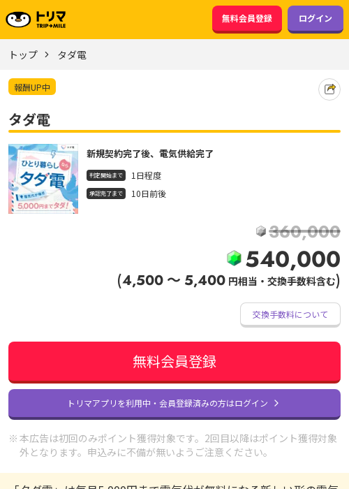 タダ電の過去最高画像（トリマ・2026年3月22日）
