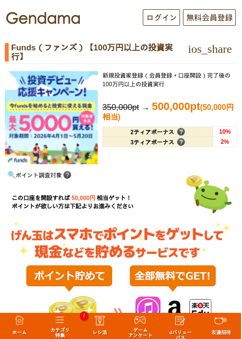 Funds（ファンズ）【100万円以上の投資実行】の過去最高画像（げん玉・2026年5月14日）