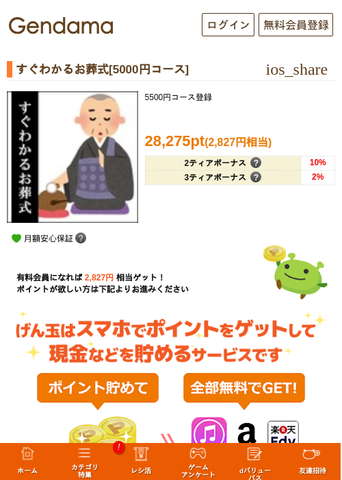 すぐわかるお葬式[5000円コース]の過去最高画像（げん玉・2026年5月7日）