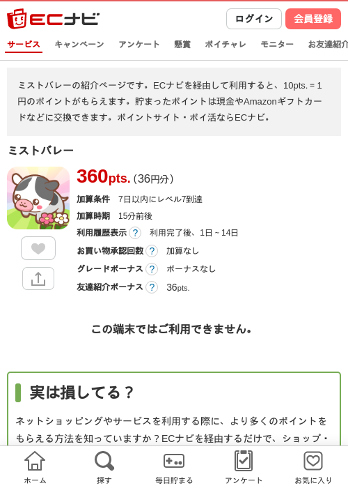 ミストバレーの過去最高画像（ECナビ・2026年4月26日）