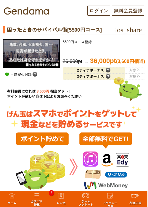 困ったときのサバイバル術[5500円コース]の過去最高画像（げん玉・2026年5月9日）