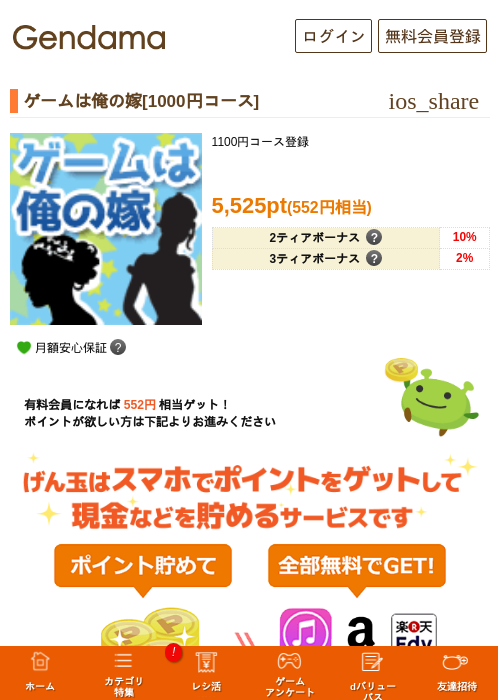 ゲームは俺の嫁[1000円コース]の過去最高画像（げん玉・2026年5月7日）