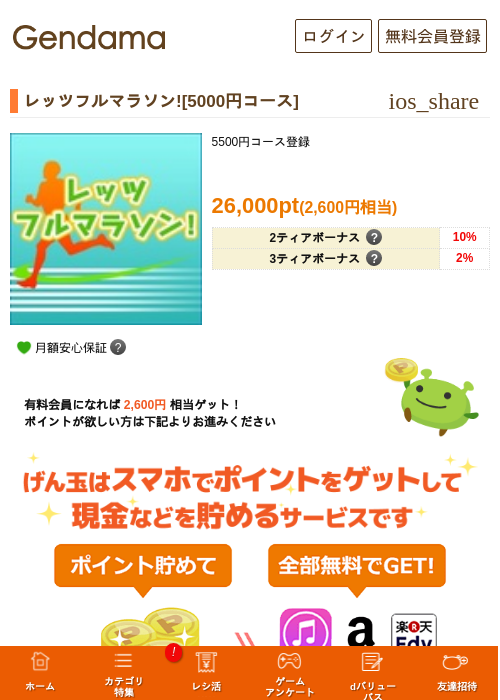 レッツフルマラソン![5000円コース]の過去最高画像（げん玉・2026年5月7日）