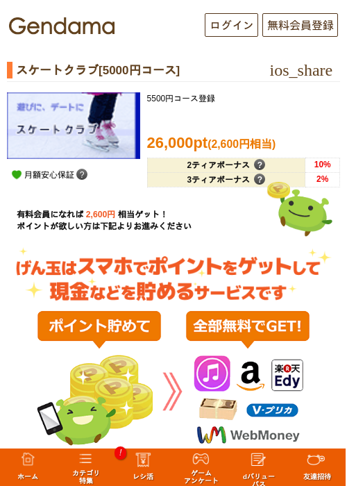 スケートクラブ[5000円コース]の過去最高画像（げん玉・2026年5月7日）