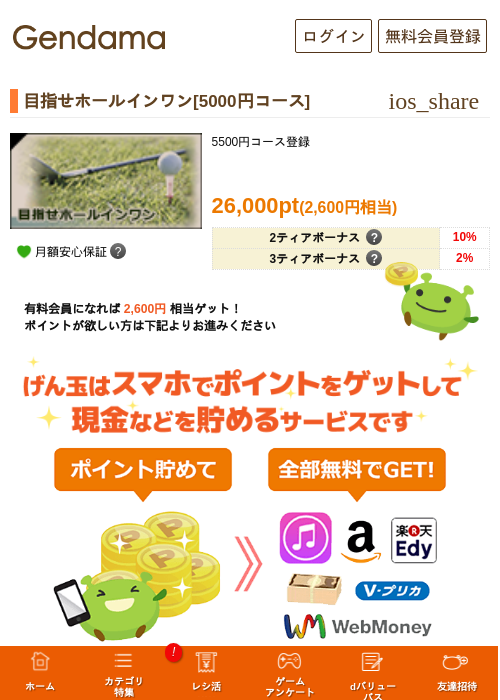 目指せホールインワン[5000円コース]の過去最高画像（げん玉・2026年5月7日）