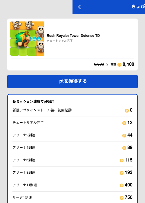 Rush Royale: Tower Defense TDの過去最高画像（ちょびリッチ（GF Rewards）・2026年5月19日）