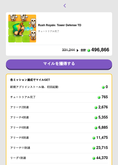 Rush Royale: Tower Defense TDの過去最高画像（トリマ （ミッションB）・2026年5月4日）