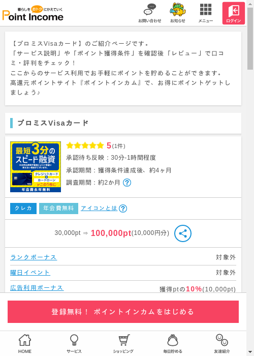visaの過去最高画像（ポイントインカム・2026年3月6日）