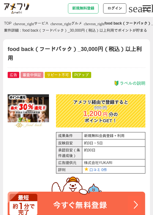 food backの過去最高画像（アメフリ・2026年5月2日）