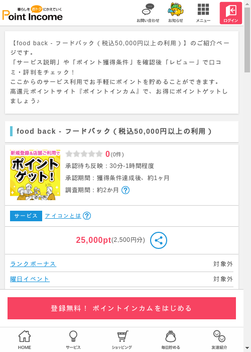 Backの過去最高画像（ポイントインカム・2026年3月10日）