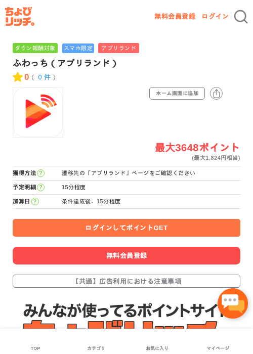 ふわっち（アプリランド）の過去最高画像（ちょびリッチ・2026年5月16日）
