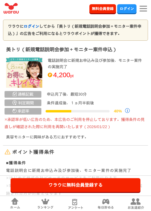 モニターの過去最高画像（ワラウ・2026年4月4日）