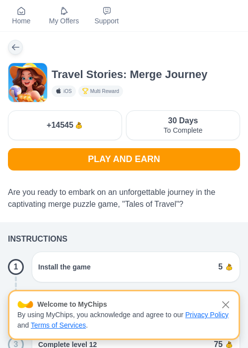 Travel Stories: Merge Journeyの過去最高画像（ちょびリッチ（myChips）・2026年5月19日）
