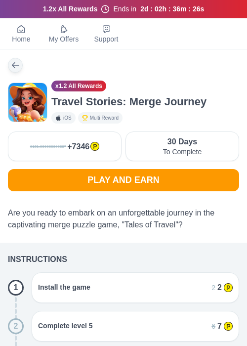 Travel Stories: Merge Journeyの過去最高画像（ハピタス（myChips）・2026年5月22日）