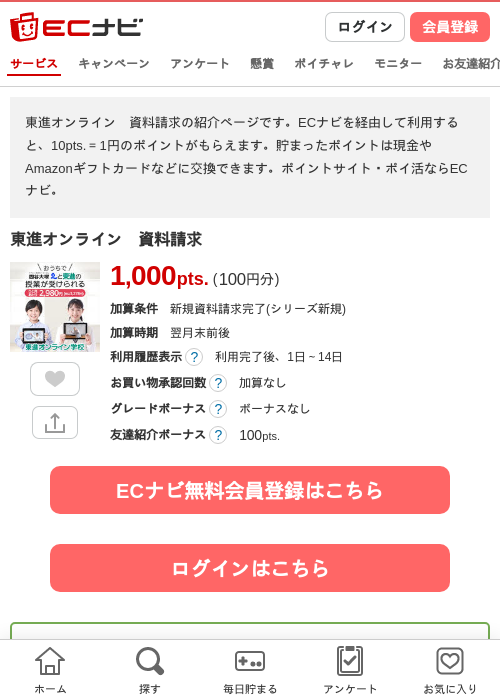 資料請求の過去最高画像（ECナビ・2026年4月24日）