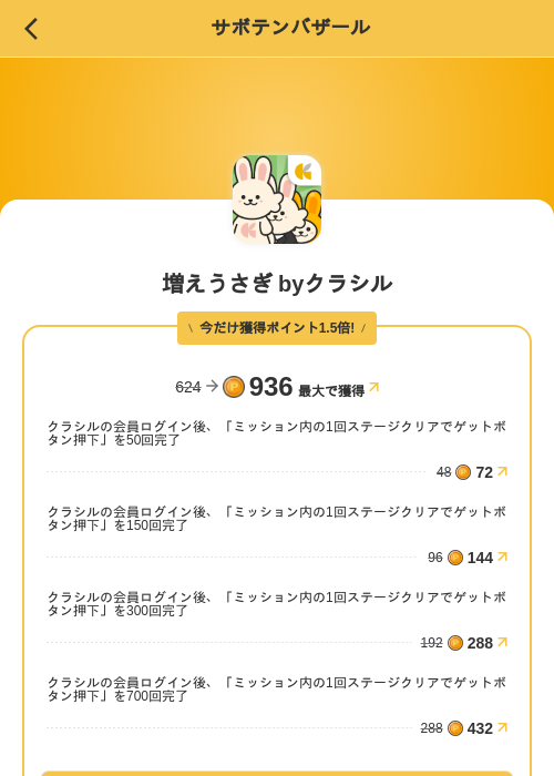 増えうさぎ byクラシルの掲載記録画像（MIKOSHI（SKYFLAG）・2026年8月23日）