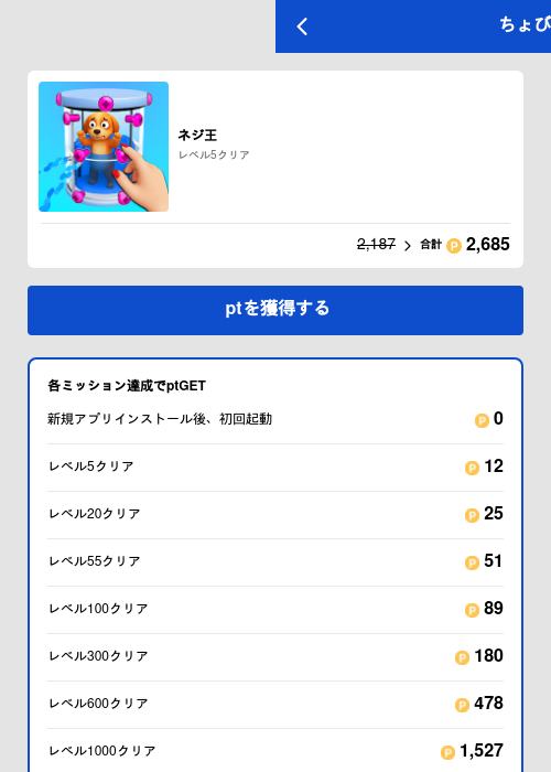 ネジ王の過去最高画像（ちょびリッチ（GF Rewards）・2026年5月19日）