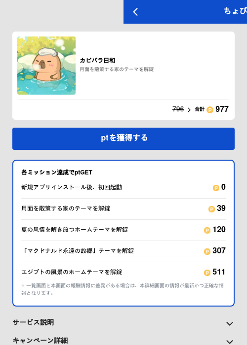 カピバラ日和の過去最高画像（ちょびリッチ（GF Rewards）・2026年5月19日）