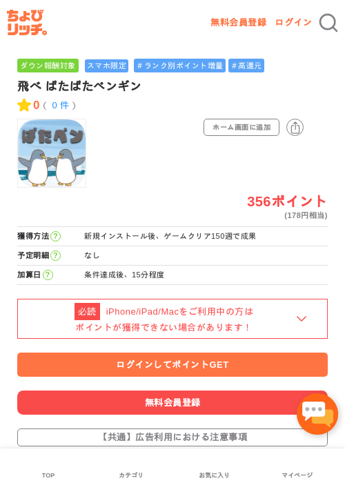 飛べ ぱたぱたペンギンの過去最高画像（ちょびリッチ・2026年5月3日）