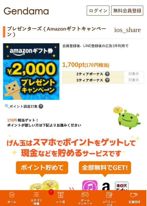 プレゼンターズ（Amazonギフトキャンペーン）の過去最高画像（げん玉・2026年5月14日）