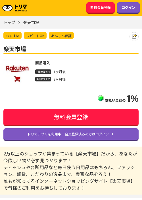 楽天市場の過去最高画像（トリマ・2026年3月15日）