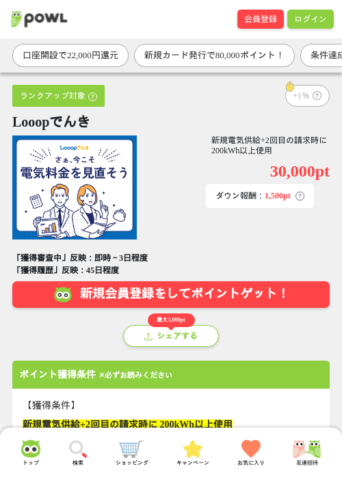 Looopでんきの過去最高画像（Powl・2026年3月25日）