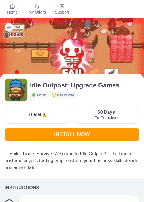 Idle Outpost: Upgrade Gamesの過去最高画像（ちょびリッチ（myChips）・2026年5月19日）