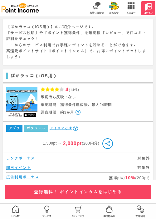 iOS用の過去最高画像（ポイントインカム・2026年3月13日）