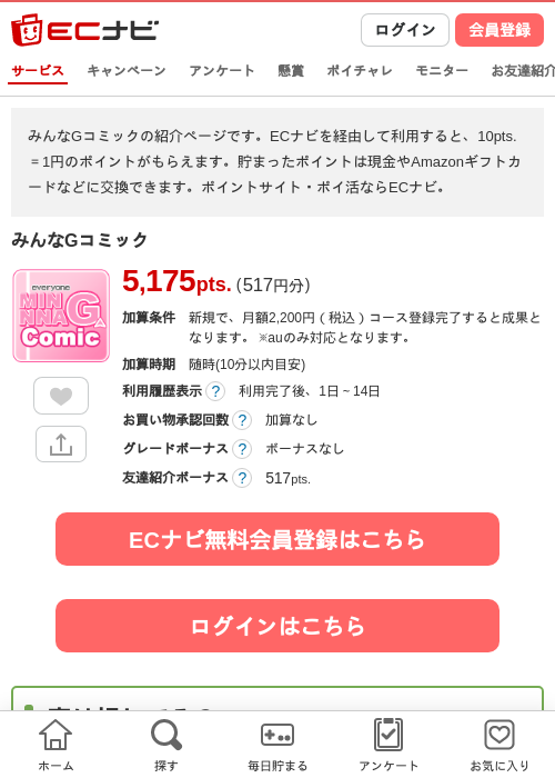みんなGコミック(2200円コース)の過去最高画像（ECナビ・2026年4月25日）