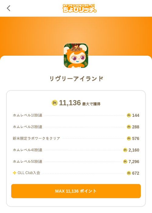 リヴリーアイランドの掲載記録画像（ちょびリッチ（SKYFLAG）・2026年6月20日）