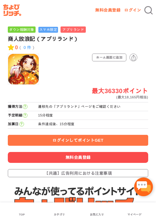 商人放浪記（アプリランド）の過去最高画像（ちょびリッチ・2026年5月16日）
