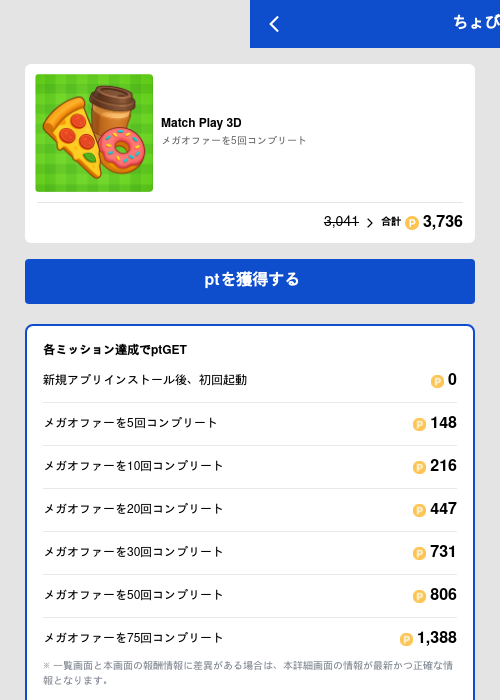 Match Play 3Dの過去最高画像（ちょびリッチ（GF Rewards）・2026年5月19日）